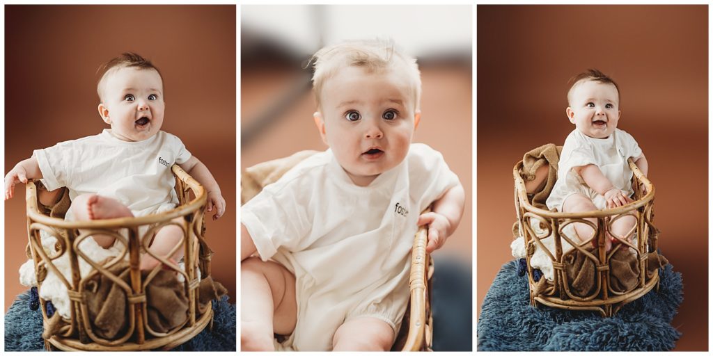 Nothing cuter than a baby in a basket 