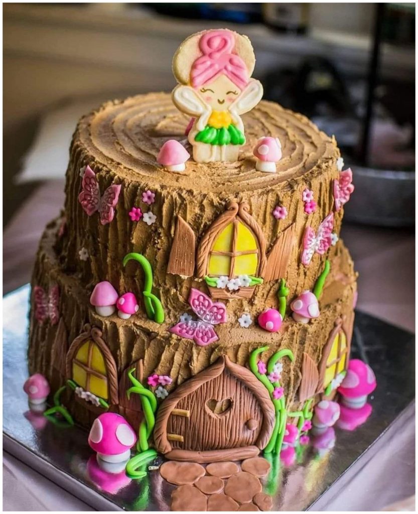 A fairy house themed cake by Wesley Made Sweets