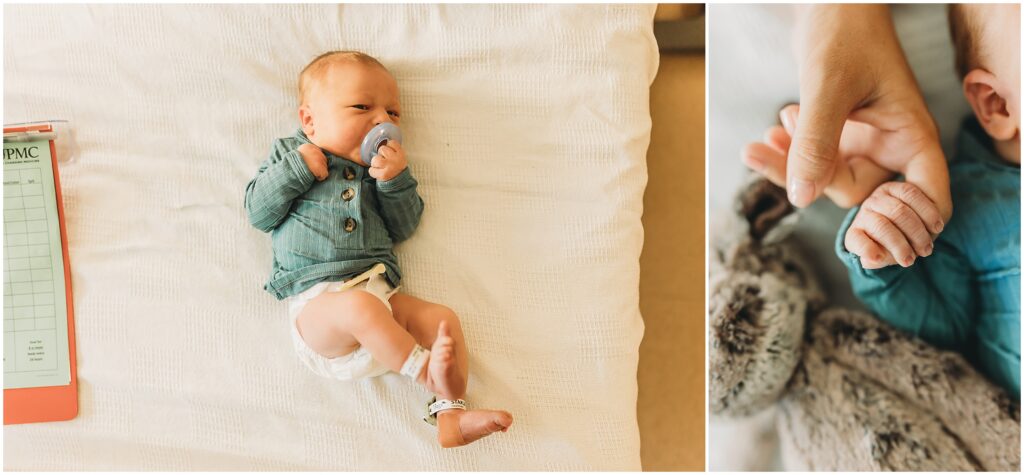 detail shots in hospital newborn photos