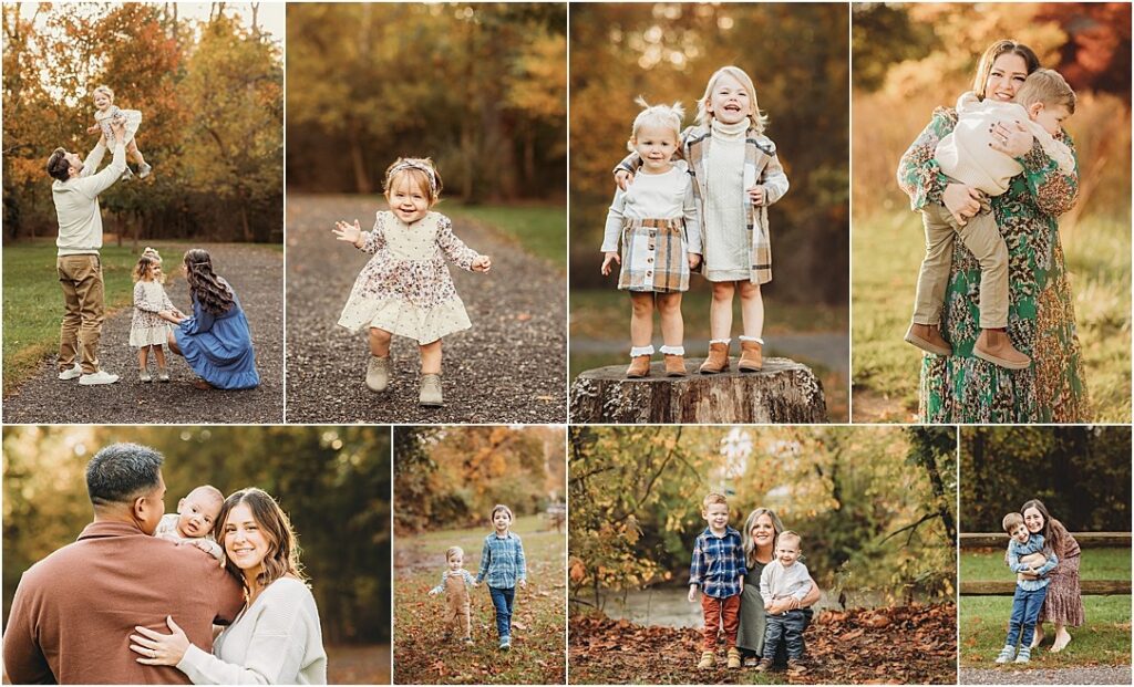 Families in Central PA enjoy time together in the fall with family photography sessions