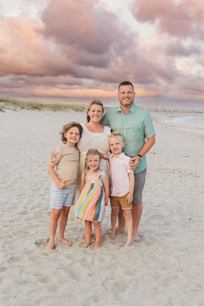 My beautiful family in our favorite spot on Earth, Holden Beach. My middle son is even named Holden.