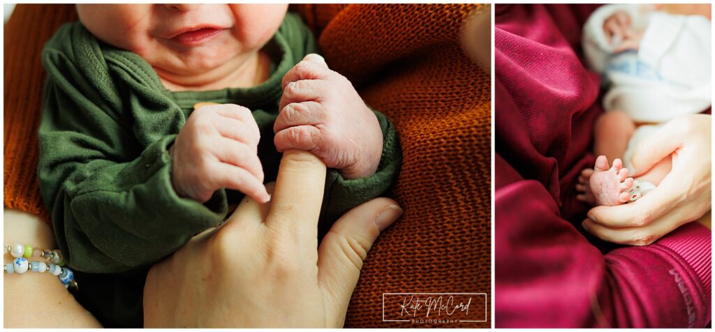 Wrinkly baby fingers and toes are so fleeting when your newborn is first born and are gone within the first week