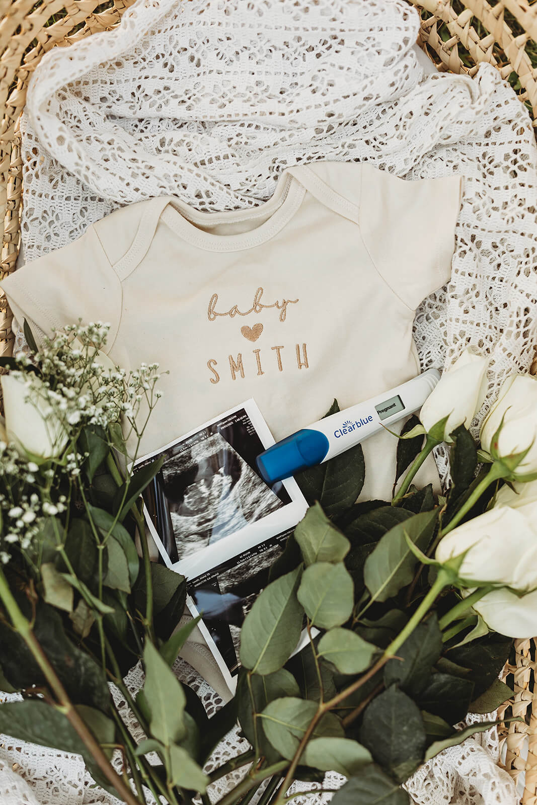 Ultrasound image from early pregnancy appointment