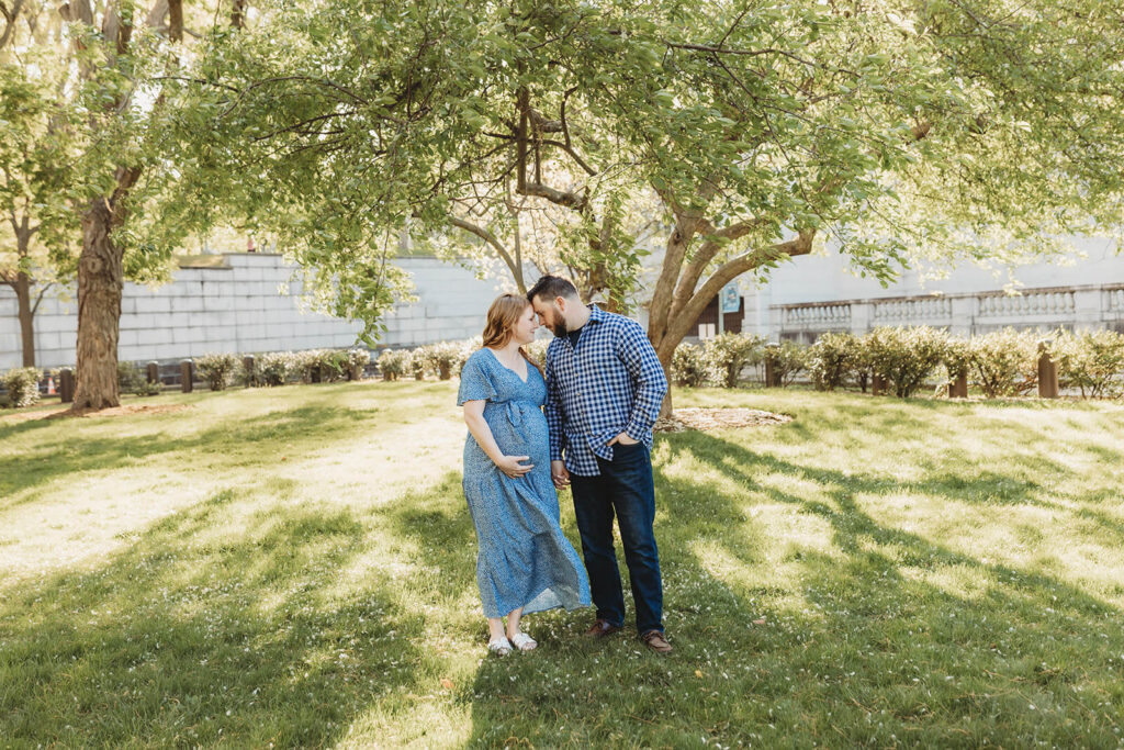 Pregnant mother photographed during maternity session in Harrisburg PA