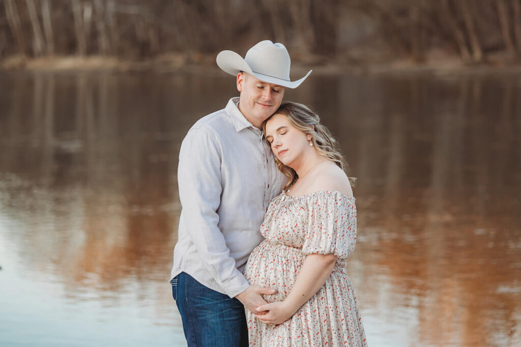 Pregnant mother during maternity session near Harrisburg PA