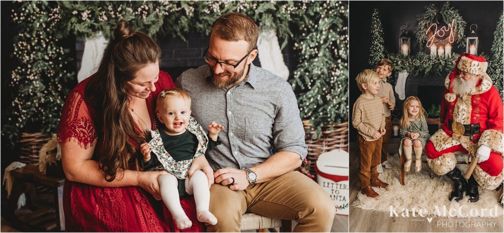 studio christmas mini sessions with families